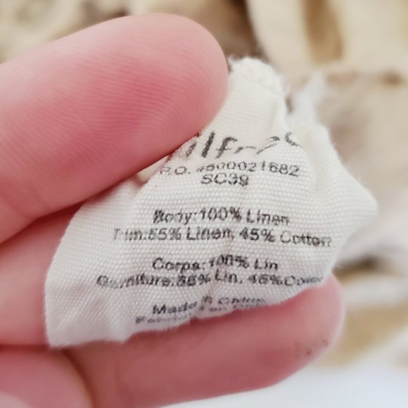 ARITZIA WILFRED 100% Linen Leopard Print Top - Picture 9 of 9